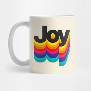 Joy: Retro Typography Edition Mug